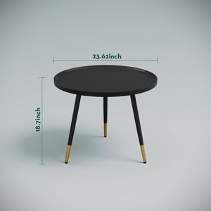 Cross-border minimalist small <b>round</b> coffee <b>table</b>, sofa <b>side</b> <b>table</b>, balcony bedroom minimalist coffee <b>table</b>, living room - Product Image 3