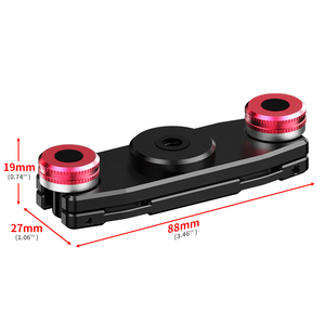 Clip de correa para el hombro de la Cámara Bloqueo de perilla de liberación rápida 1/4 ARRI 360 ° Montaje de cabeza ajustable para GoPro Action para OSMO 360 Rig Tripod - Product Image 6