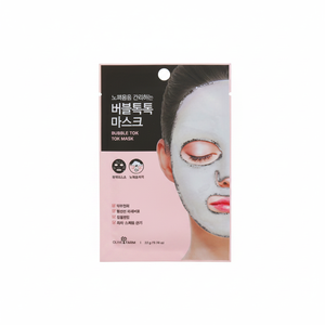 Masque facial en feuille de bulles d'oxygène hydratant, apaisant et éclaircissant Tok Tok pour soins de la peau coréens - Product Image 2