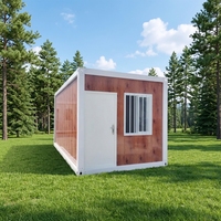 Maison conteneur modulaire détachable de 20 pieds, montage facile, maisonnette préfabriquée déplaçable, prête à l'emploi, portable