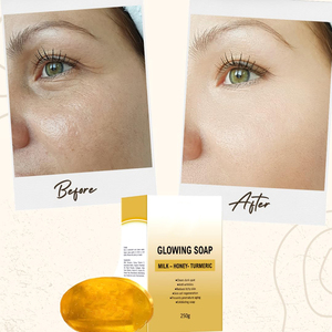 Bán Buôn Tùy Chỉnh 24K Vàng Glowing Vẻ Đẹp Xà Phòng Cho Mật Ong Và Tumeric Thành Phần - Product Image 4