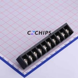 HB9500-9.5-10P Barrier Terminal Block Through hole Component (THT),P=9.5mm Connector Three Sides 9.5mm 1x10P Straight Pin - Product Image 1
