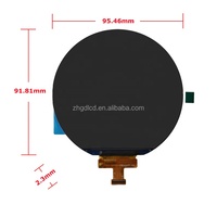 Écran LCD rond IPS de 3,6 pouces, prix d'usine, 544x506 RGB, affichage circulaire, haute luminosité pour la maison intelligente et le secteur médical