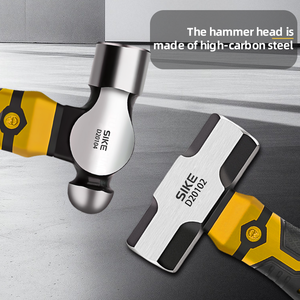 مصغرة 8 أونصة مع كرة دعم OEM قابلة للتخصيص مطرقة أمان Pein مقبض الألياف الزجاجية رفع الأظافر PVC مادة الصلب - Product Image 4