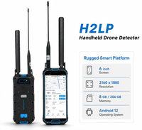 Détecteur de drone portable de 6 pouces 100 MHz-6 GHz pour la détection, la positionnement et le suivi des drones