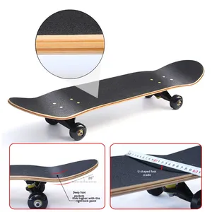 Planche à roulettes universelle JIAXIN en bois d'érable à double bascule pour adolescents, débutants et professionnels, idéale pour le <span class=keywords><strong>skate</strong></span> de rue - Fabriquée en Chine - Product Image 3