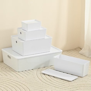 Small Size 1.5L <strong>Plastic</strong> <strong>Storage</strong> Boxes with Lid Thickened 1.5L <strong>Storage</strong> Boxes &amp; <strong>Bins</strong> for Sundries for Desk <strong>Storage</strong> - Product Image 3