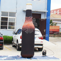 Marca promocional gigante botella inflable publicidad personalizada botella de cerveza inflable réplica impermeable botella de Cola inflable