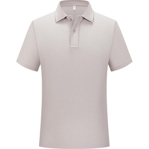 Promotional Polo Shirt Solid Color Polyester Short Sleeve Work Uniform Daily Use - Product Image 1