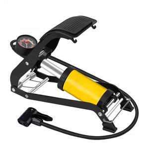 Bomba de Bicicleta Portátil de Acero Angbow con Manómetro de 160 PSI, Válvula Presta y Schrader, OEM, ODM, Logotipo Personalizado - Product Image 2