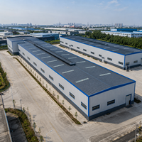 Atelier moderne en structure métallique préfabriquée, toit solaire, poutre en H solide, entrepôt d'usine, bâtiment industriel