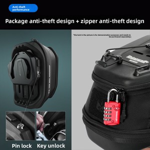 <span class=keywords><strong>Borsa</strong></span> da Moto Magnetica a Sgancio Rapido, Impermeabile e Resistente all'Usura, per Serbatoio Carburante, da Viaggio e per Motociclisti - Product Image 3
