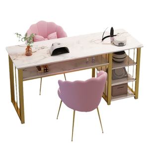 Mobiliario Profesional <span class=keywords><strong>para</strong></span> Salón <span class=keywords><strong>de</strong></span> Uñas <span class=keywords><strong>de</strong></span> Gran <span class=keywords><strong>Venta</strong></span>: Mesas <span class=keywords><strong>de</strong></span> <span class=keywords><strong>Manicura</strong></span> Cuadradas <span class=keywords><strong>para</strong></span> Salón <span class=keywords><strong>de</strong></span> Belleza con 3 Cajones y Suministros <span class=keywords><strong>de</strong></span> Escritorio - Product Image 2