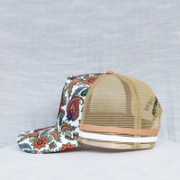 Casquette de baseball en maille de haute qualité, prix d'usine, vente en gros, casquette de baseball à visière haute, 5 panneaux, logo brodé, casquette de camionneur pour hommes