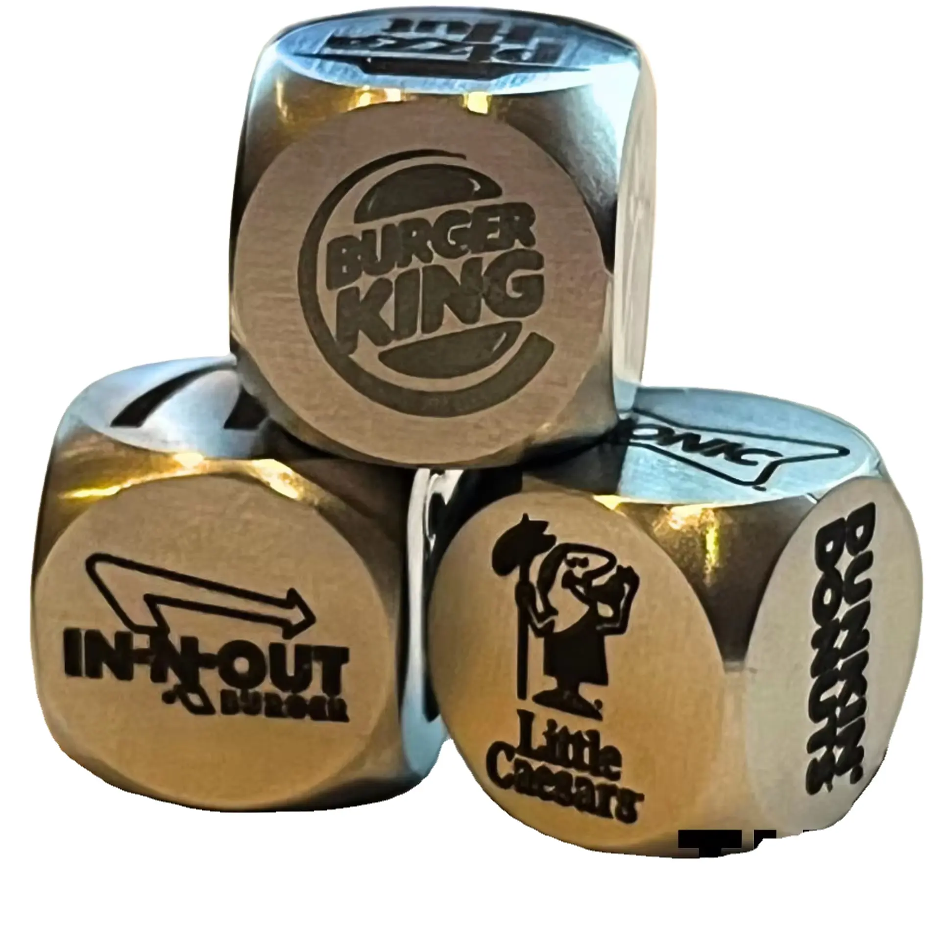 Fast Food Decision Dice-Novelty Gifts for Food Lovers Roll-The-Dice Game Official Decision Dice