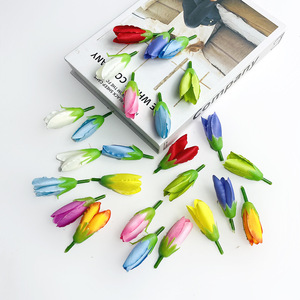 Capullos de Magnolia Simulados, Flores de Seda en Miniatura para Decoración de Bodas, Horquillas para el Cabello y Arreglos Florales para el Hogar - Product Image 1