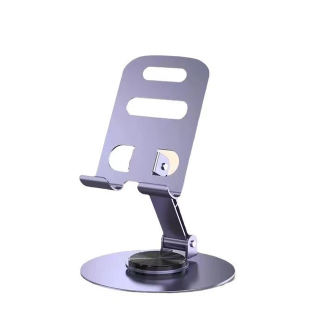 Hot Selling Factory Adjustable Foldable Phone Holder 360 Rotate Metal Desk Mobile Phone Holder Bracket Tablet Stand