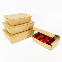 Boîte à sandwich en papier à tiroir d'emballage pour nourriture jetable personnalisé hot dog pain déjeuner dessert goutte d'œuf