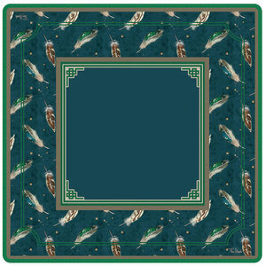 Tapis de Mahjong et de Poker de Luxe Antidérapant, Écologique, Portable, Durable, Résistant à l'Eau, en Caoutchouc Naturel et Microfibre, Multicolore, pour Usage Domestique - Product Image 3