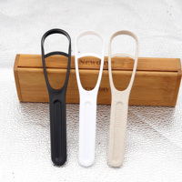 Racleur de langue de conception succincte, nettoyeur de langue pour adulte, emballage de carte Blister individuel, usine OEM