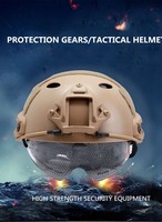 Casque tactique de terrain extérieur en plastique ABS durable de marque PF, version simple, équipement de sécurité PJ FAST