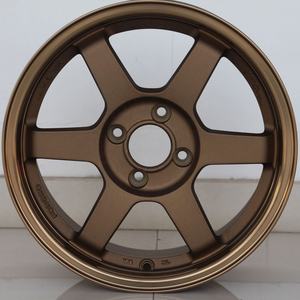 ล้อแม็กซ์ Rays <span class=keywords><strong>TE37</strong></span> คุณภาพดีที่สุด ขนาด 15 นิ้ว สำหรับรถยนต์นั่งส่วนบุคคล ขอบล้ออัลลอยด์ 4*100 สำหรับ Rays Volk Racing <span class=keywords><strong>TE37</strong></span> <span class=keywords><strong>สี</strong></span>บรอนซ์ - Product Image 4