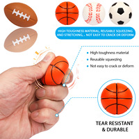 Mini ballons anti-stress en mousse PU (baseball, football, basketball) pour soulager le stress et comme cadeaux de fête