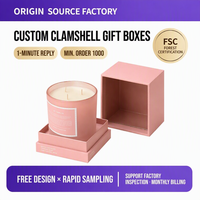 Caja de Regalo para Velas Aromáticas Rígidas de Tamaño Personalizado, con Grabado Artístico, Recubrimiento UV, Materiales Reciclados, Porta-Encendedores, Empaque de Lujo