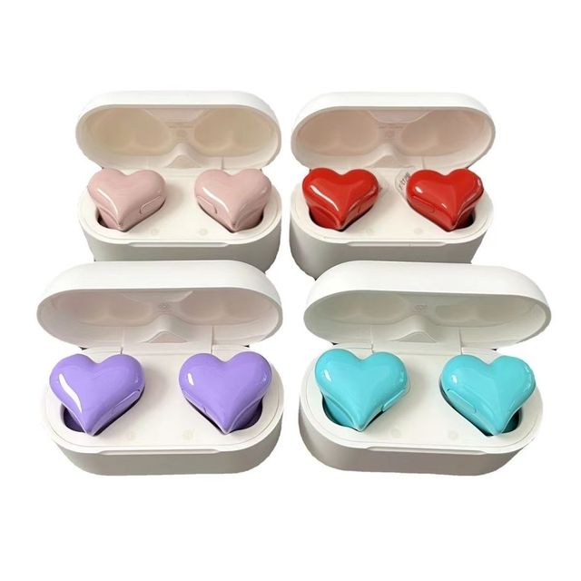 Wireless in Ear Heart-shaped Earphones ENC Noise Cancelling  Fashionable Suitable for Giving Girls Holiday Gifts