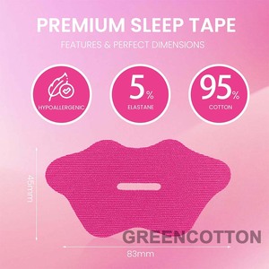 カスタムロゴ入り通気性睡眠用マウステープ 低刺激性 快適ないびき防止器具 睡眠中呼吸促進 終夜固定 - Product Image 2