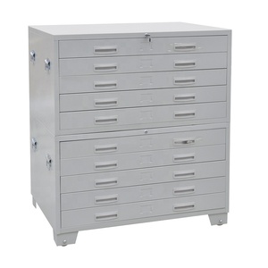 Metal drawing cabinet A0 size 5 drawers Flat vertical plan file cabinet