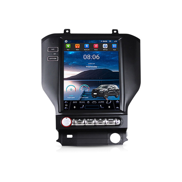 STWEI Android14 Car Radio Stereo GPS Navi Multimedia Player for Ford Mustang 2015-2021 Tesla Style Screen Head DSP Carplay Auto