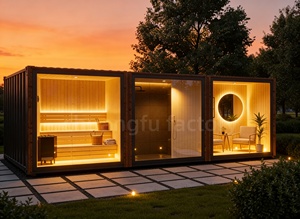 <span class=keywords><strong>Sauna</strong></span> extérieur moderne électrique personnalisable avec douche et salle de repos, capacité 4 personnes, 15 kW, vapeur sèche, <span class=keywords><strong>bois</strong></span> de cèdre rouge massif - Product Image 5