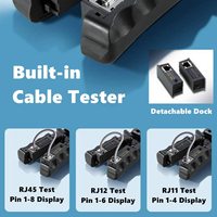Cortador de alambre modular multifunción de acero 468ST RJ11/RJ12/RJ45 6P/8P herramienta de prensado con probador Pelacables Ethernet