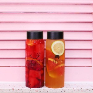 Cuối Cùng Trà Trái Cây Dùng Một Lần Uống Pet Chai Subnet Màu Đỏ Với Vít <span class=keywords><strong>Cap</strong></span> Cho Trà Sữa Nước Trái Cây Enzyme Tequila - Product Image 6