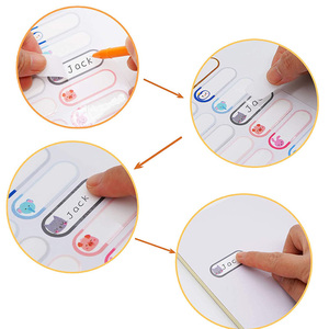 Etiquetas para Biberones para Guardería, Autolaminables, Etiquetas Impermeables para Escribir Nombres, Pegatinas <span class=keywords><strong>de</strong></span> Diferentes Tamaños y Colores - Product Image 4