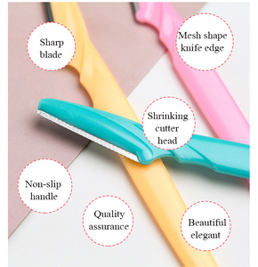 Rasoir de sécurité pour femmes, accessoire pour maquillage des sourcils, épilateur, pour le visage, 3 pièces par lot - Product Image 3