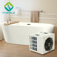 Equipo enfriador de agua acrílico Fuerle 3/4HP con generador de ozono enfriador de refrigeración por agua enfriador de baño de hielo