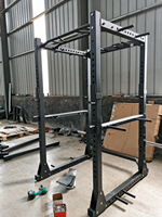 Jaula de Sentadillas Comercial de Alta Resistencia, Equipo de Entrenamiento de Fuerza Ajustable para Gimnasio en Casa y Centro de Fitness