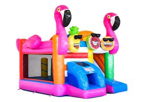 <span class=keywords><strong>บ้าน</strong></span>ลมเป่าลมรูปนกฟลามิงโกพร้อมสไลเดอร์ <span class=keywords><strong>บ้าน</strong></span>เด้งลมเป่าลมพร้อมสไลเดอร์ สไลเดอร์เป่าลมเชิงพาณิชย์สำหรับเช่า - Product Image 3