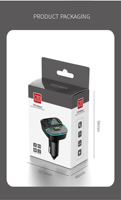 Lecteur MP3 de voiture sans fil stéréo mains libres portable 20W, chargeur de voiture, port USB, garantie 1 an pour accessoires de voiture, émetteur FM