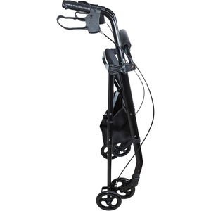 Folding Rollator <b>Walker</b> 4 Wheel Lightweight Aluminum Mobility Aid for Seniors with Seat and Backrest - Product Image 4