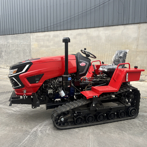 Mini-tracteur chenillé diesel 4x4 avec rotoculteur, boîte de vitesses et pompe pour opérations agricoles - Product Image 3