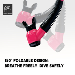 Tubo de Snorkel para Buceo en Aguas Poco Profundas, Boquilla de Silicona de Grado Alimenticio, Tubo de Respiración de PVC a Prueba de Fugas para <span class=keywords><strong>Entrenamiento</strong></span> de Natación - Product Image 6
