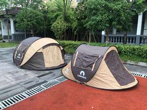 Tente d'été à ouverture rapide et automatique pour 2, 3 ou 4 personnes, idéale pour le camping en famille, la plage, la randonnée, les voyages, en polyester, une chambre, facile à monter, pour l'extérieur - Product Image 2