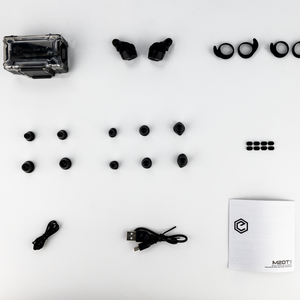 سدادات أذن إلكترونية بخاصية إلغاء الضوضاء بتقنية البلوتوث، وقت تشغيل 26 ساعة، حماية للسمع أثناء الرماية مع شعار مخصص - Product Image 4