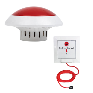 Taşınabilir Kablosuz Bakıcı Çağrı Cihazı Hemşire Çağrı SOS Panik Butonu Yaşlı Acil Durum Alarm Sistemi 1 Işık 1 Zil Klinik Hastane - Product Image 1