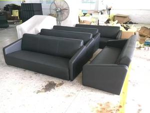 <span class=keywords><strong>Canapé</strong></span> moderne en <span class=keywords><strong>cuir</strong></span> de couleur grise dernier design <span class=keywords><strong>canapé</strong></span> de mobilier de bureau bon marché - Product Image 5