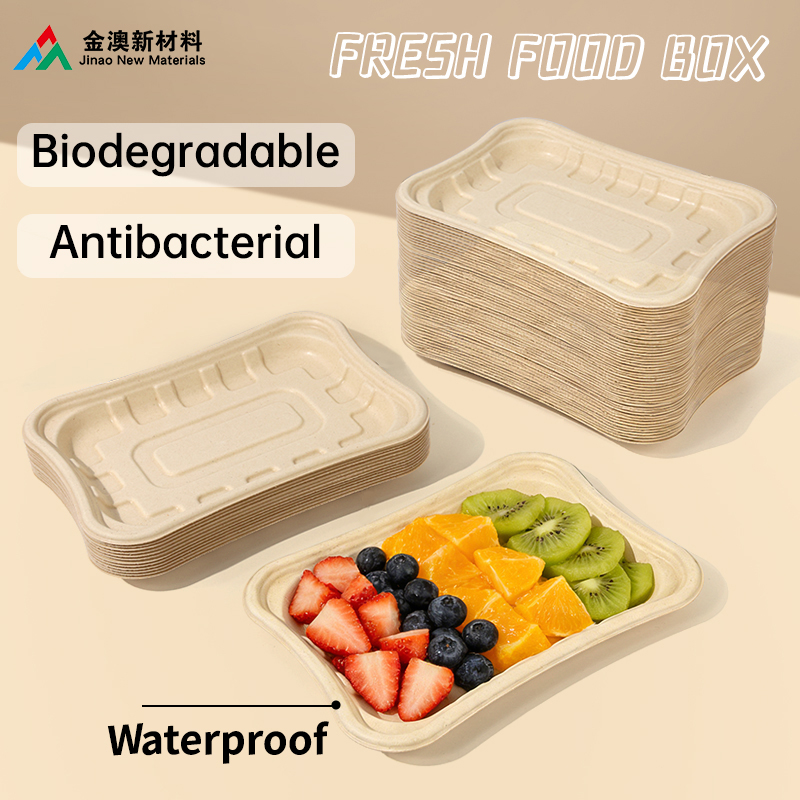 Custom Biodegradable Bamboo Pulp Disposable Meat Trays Food Packaging Tray Paper Plates & Bowls Manufacturer
