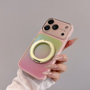 เคสโทรศัพท์มือถือแบบหมุนได้ 360 องศา สีนีออนไล่เฉดใหม่ล่าสุด พร้อมที่ยึดแม่เหล็กสำหรับชาร์จ ป้องกันการกระแทก สำหรับ iPhone 13 14 15 16 17 pro max - Product Image 5